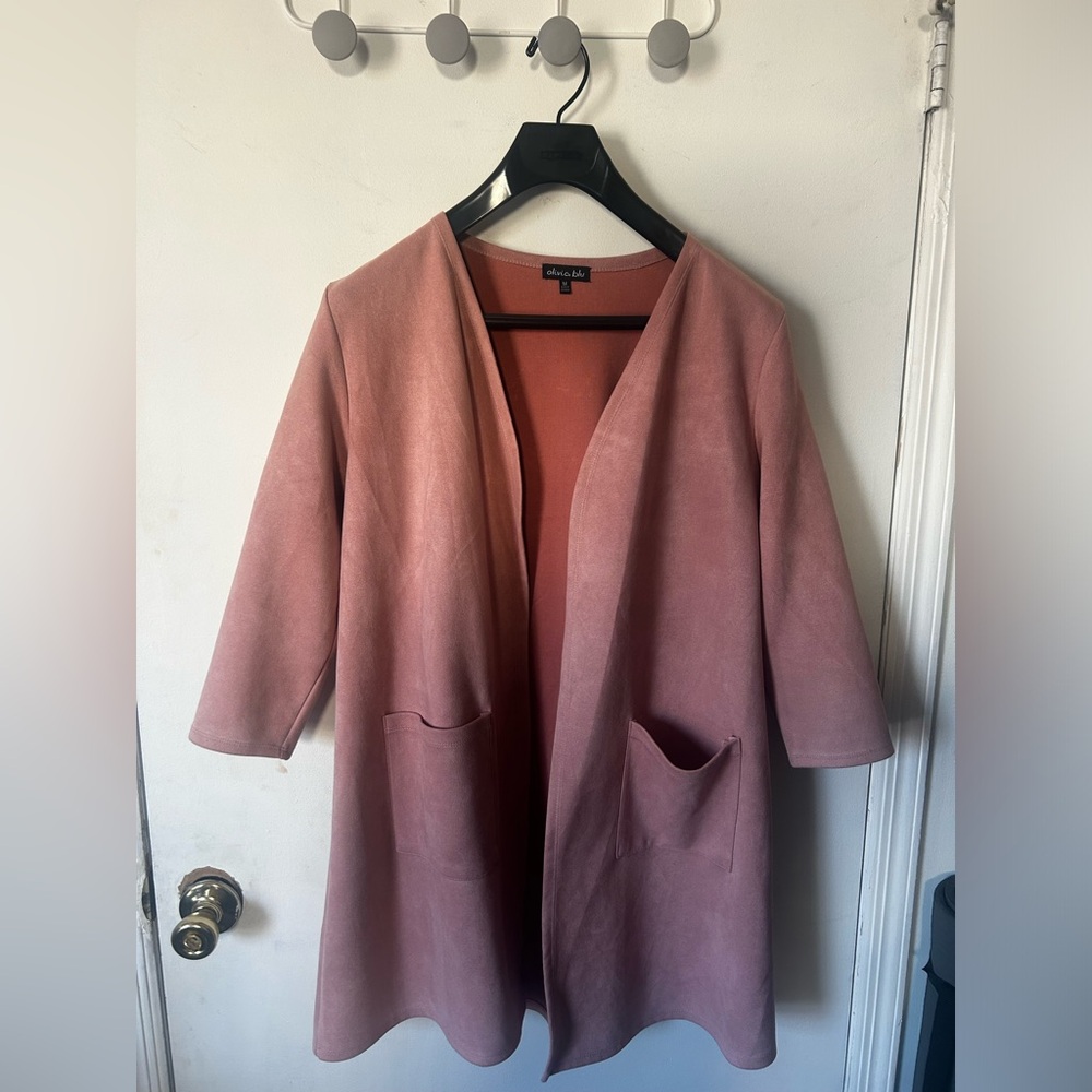 Suede Pink Blazer